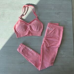 TLF Coral Sports Bra/Legging Set